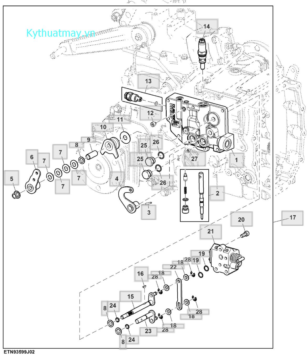 Van điều khiển trục lắc - ST825219